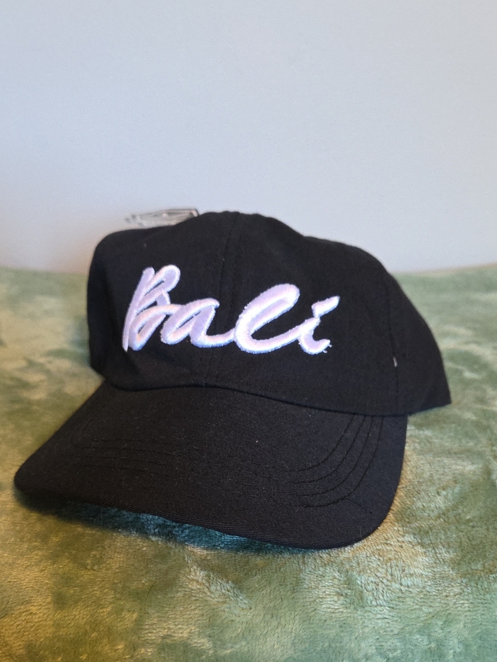 Bali Script Baseball Cap - Black